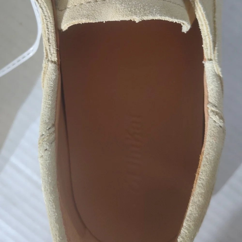 OluKai Ka'a Driver Golden‎ Sand Men's Suede Loafers Size 10.5